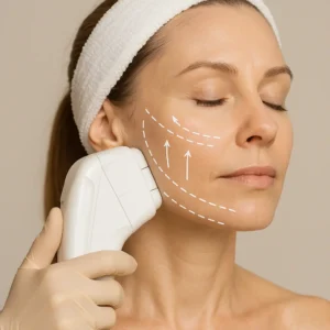 Woman having HI-FU to reduce wrinkles call LA LIPO Balsall Now!