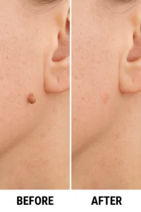 Skin tags removal Balsall before and after