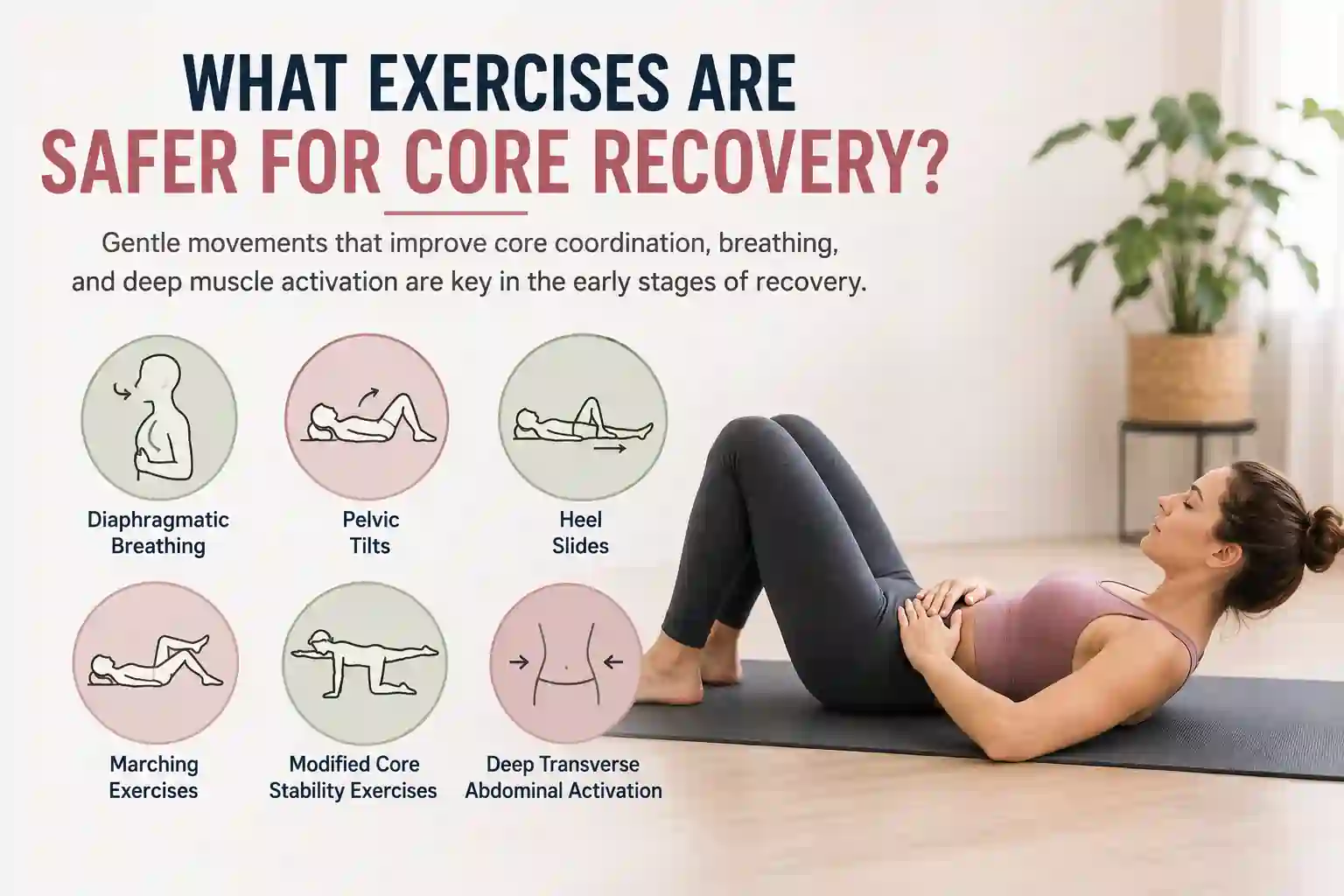 Which exercises may help diastasis recti Balsall?